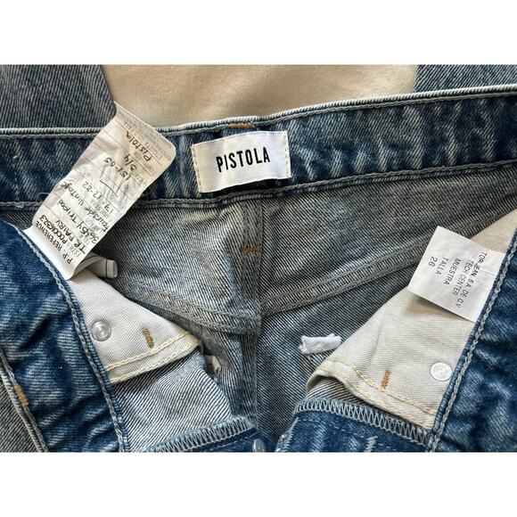 New Revolve Pistola Women Cassie Crop Jeans Fairside Vintage Wash Sz 26 Rtl $156 - Picture 6 of 13